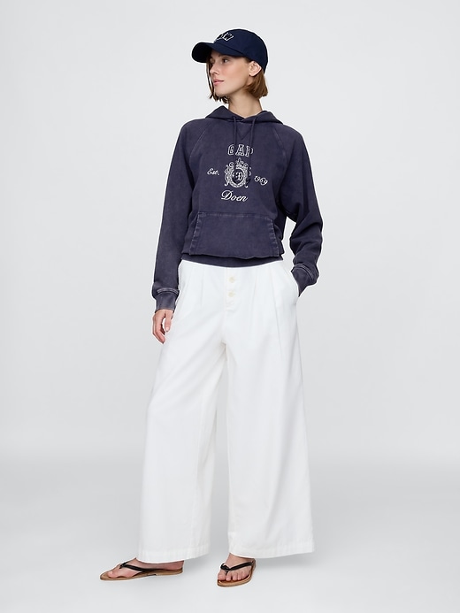 gap × dÔen erwachsenen-hoodie mit raglan-logo schweres material