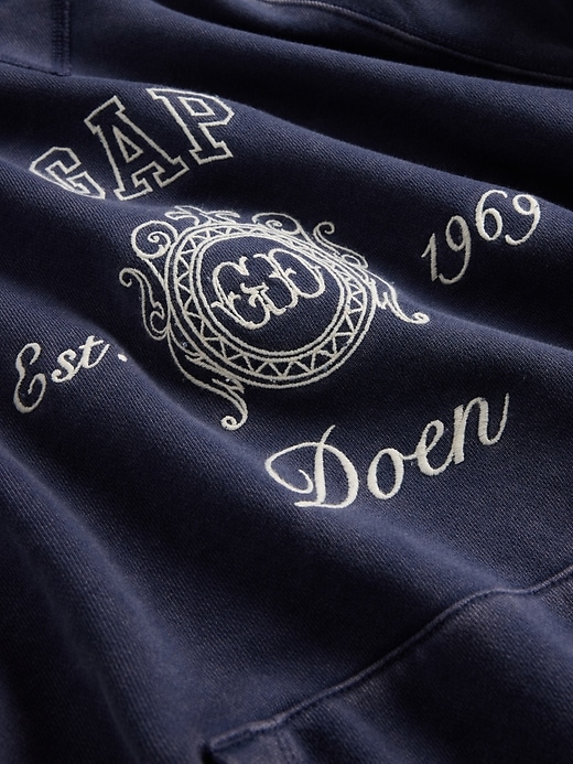 gap × dÔen erwachsenen-hoodie mit raglan-logo schweres material