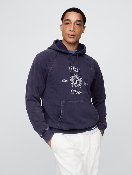 gap × dÔen erwachsenen-hoodie mit raglan-logo schweres material