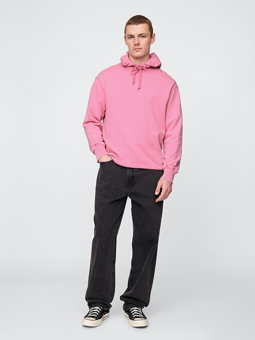 gap heavyweight french terry logo hoodie