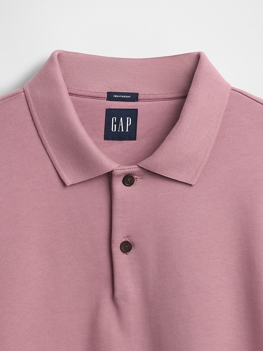 schweres übergroßes polo-sweatshirt