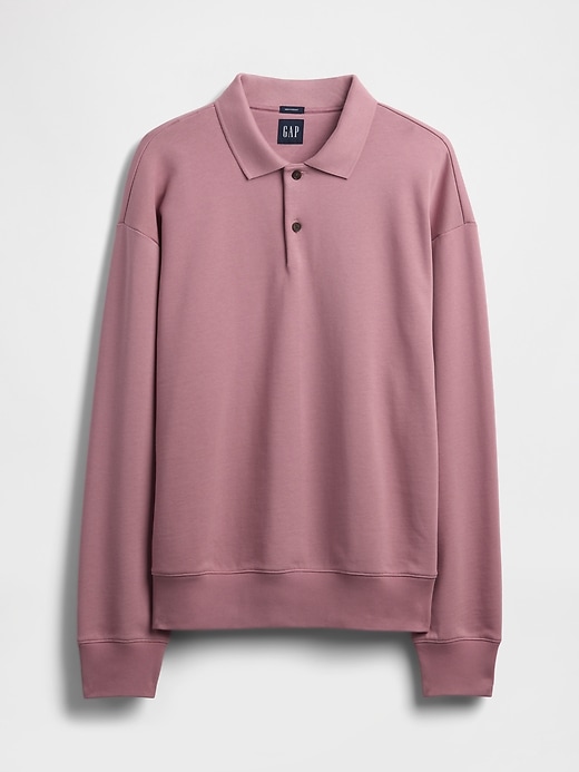schweres übergroßes polo-sweatshirt