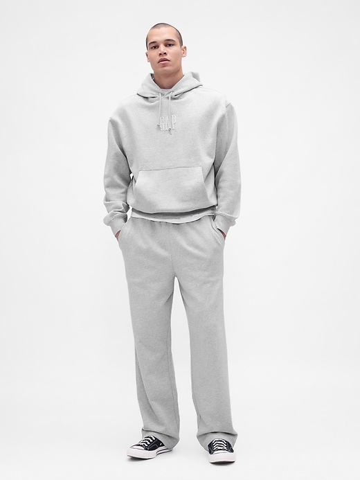 schwerer oversize-hoodie mit logo