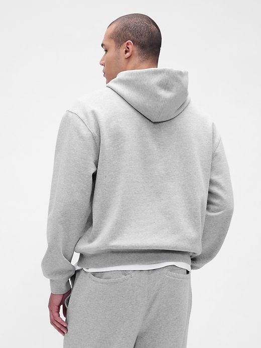 schwerer oversize-hoodie mit logo