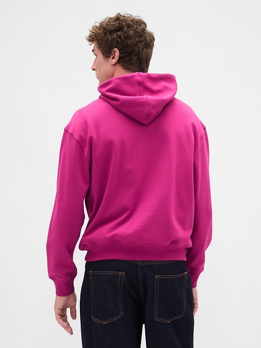 schwerer oversize-hoodie mit logo