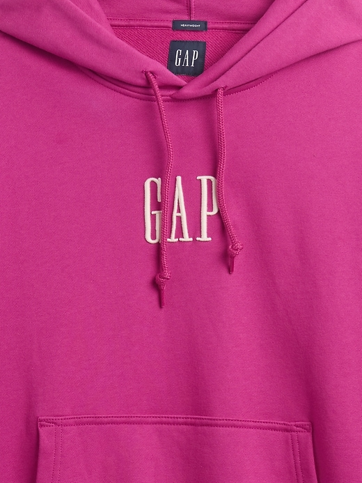 schwerer oversize-hoodie mit logo