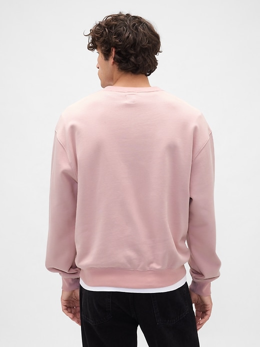 schweres oversize-sweatshirt mit logo