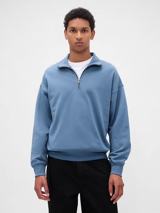 schwerer oversized quarter-zip pullover