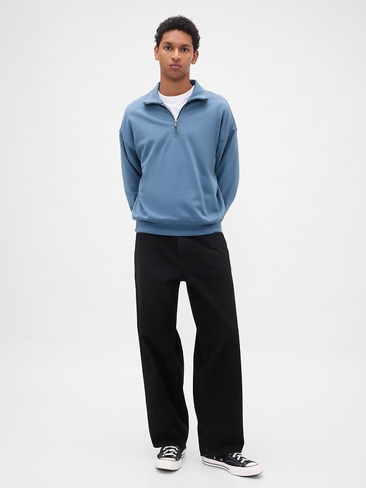 schwerer oversized quarter-zip pullover