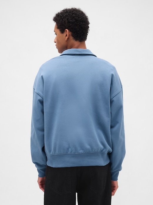 schwerer oversized quarter-zip pullover