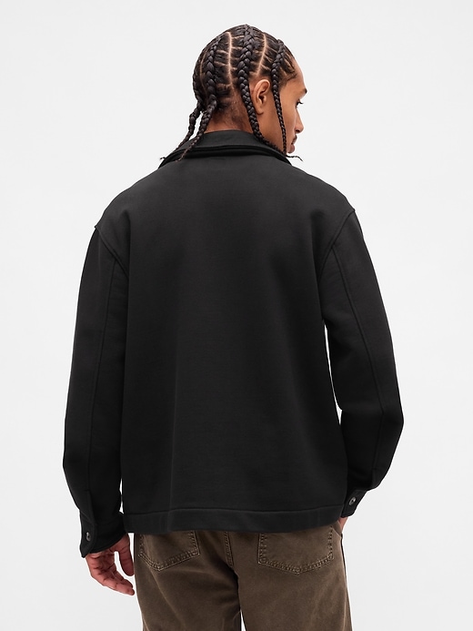arbeitsjacke aus french terry