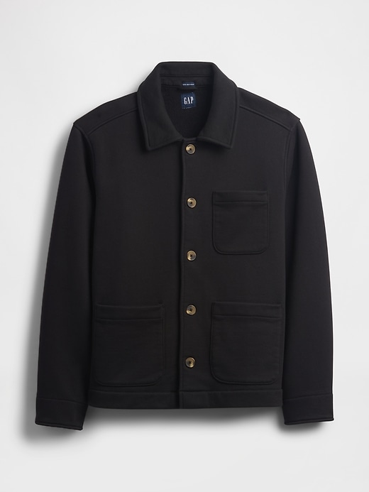 arbeitsjacke aus french terry