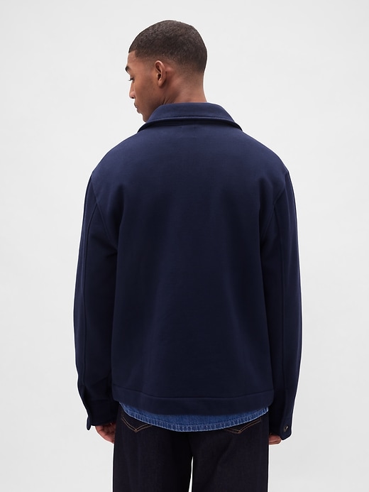arbeitsjacke aus french terry