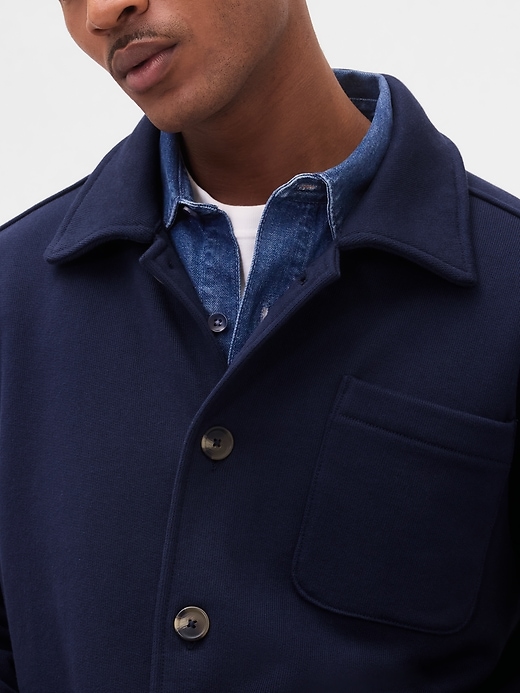 arbeitsjacke aus french terry