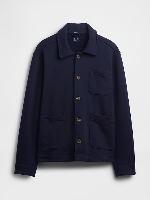 arbeitsjacke aus french terry