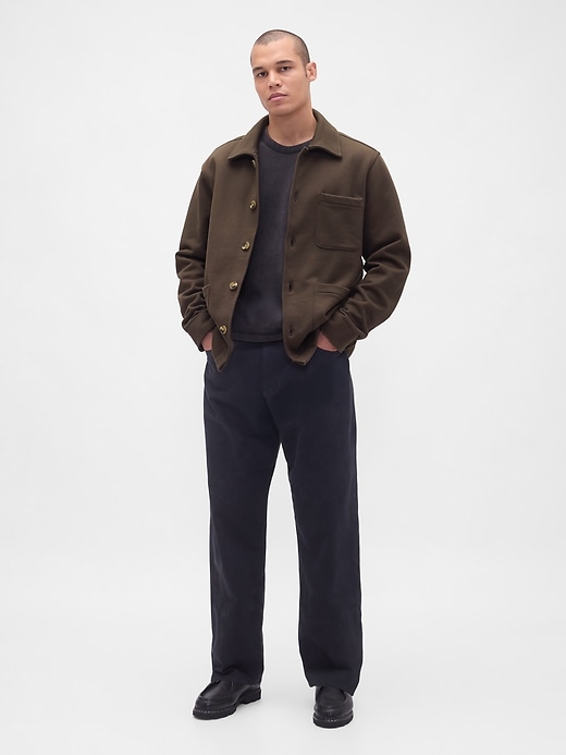 arbeitsjacke aus french terry