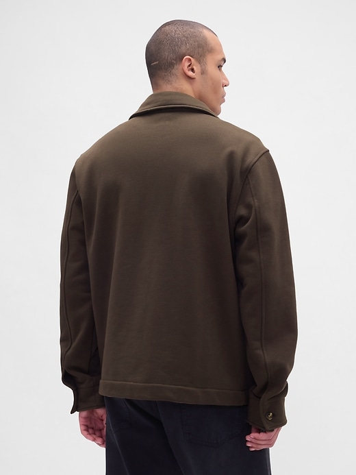 arbeitsjacke aus french terry