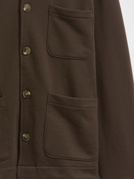 arbeitsjacke aus french terry