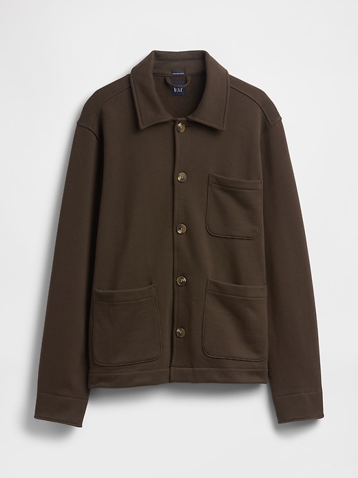 arbeitsjacke aus french terry