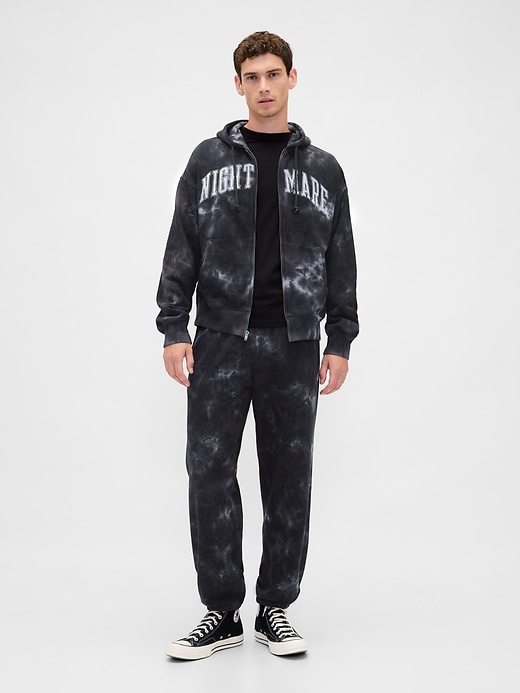 gap × disney tim burtons the nightmare before christmas schwergewichtiger zip-hoodie
