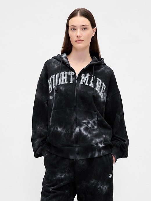 gap × disney tim burtons the nightmare before christmas schwergewichtiger zip-hoodie