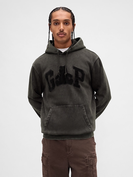 vintagesoft brannan bear logo hoodie