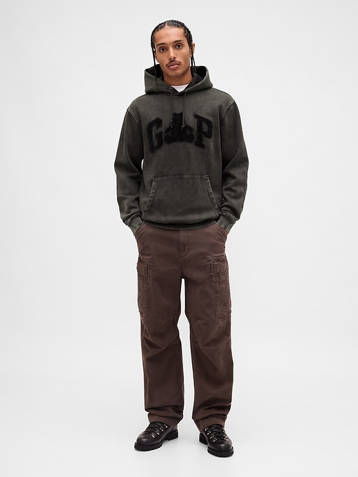 vintagesoft brannan bear logo hoodie