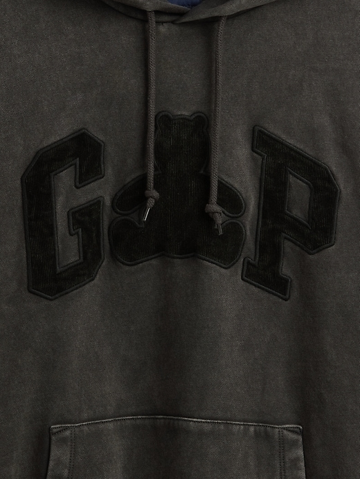 vintagesoft brannan bear logo hoodie