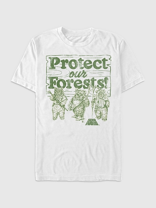 star wars „schützt unsere wälder-t-shirt mit grafik