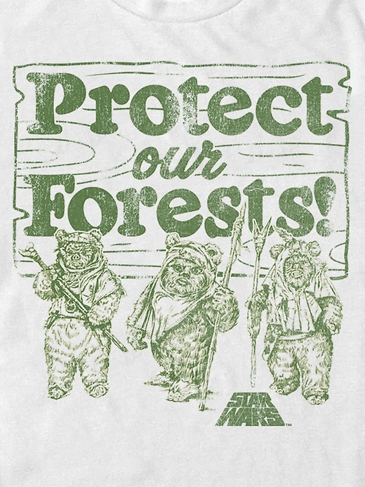 star wars „schützt unsere wälder-t-shirt mit grafik