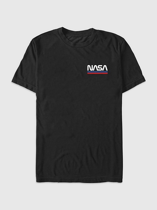 t-shirt mit nasa-logo