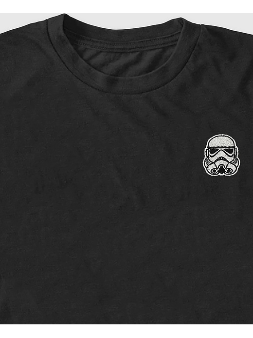 star wars t-shirt mit besticktem stormtrooper-motiv