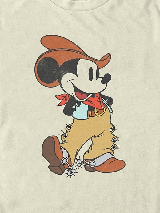 mickey mouse cowboy grafik-t-shirt
