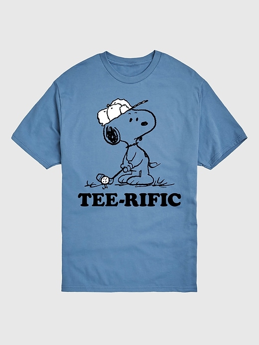 peanuts teerific golfing snoopy kurzarm-t-shirt mit grafik