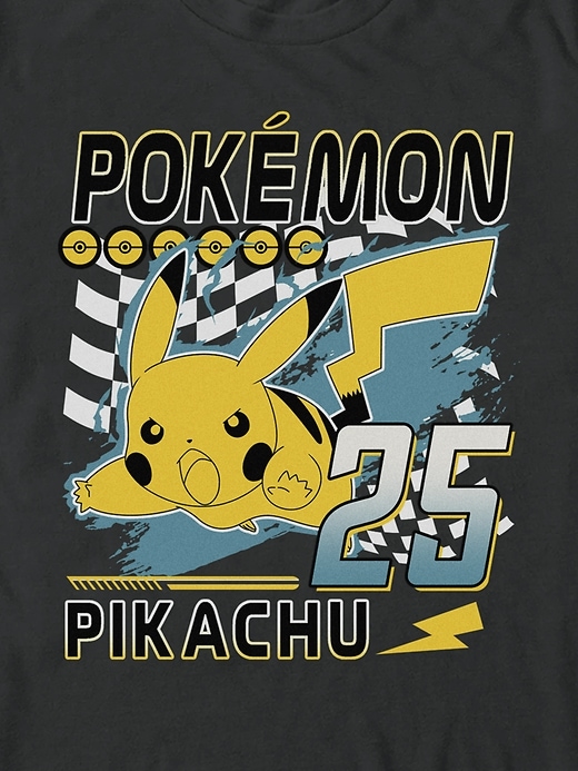 pokémon pikachu renn-t-shirt mit grafik