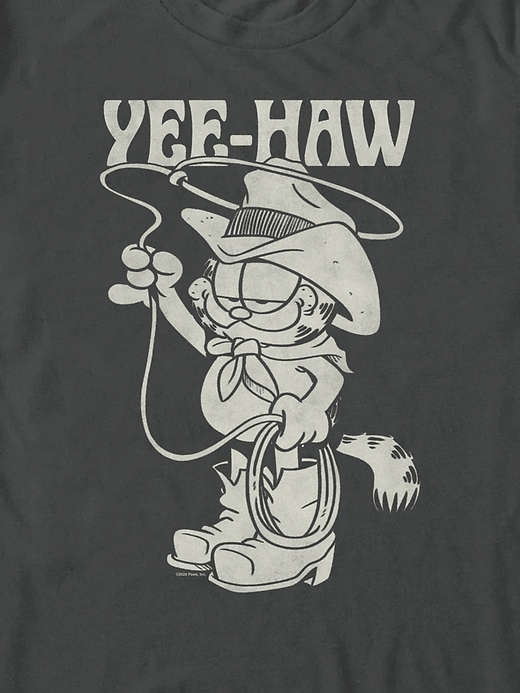 garfield yee-haw grafik-t-shirt