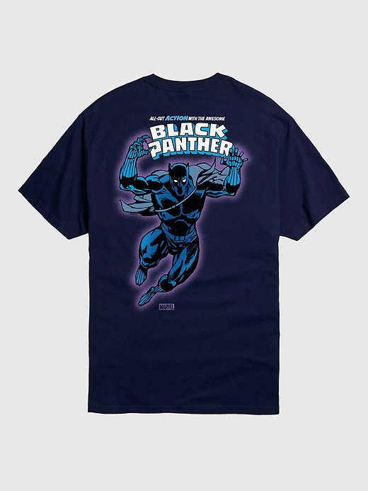 marvel black panther kurzarm-t-shirt
