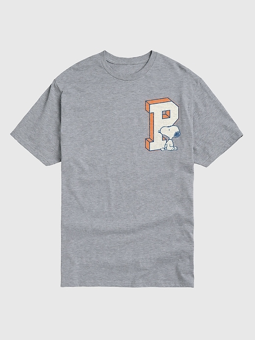 peanuts sportliches snoopy kurzarm-t-shirt