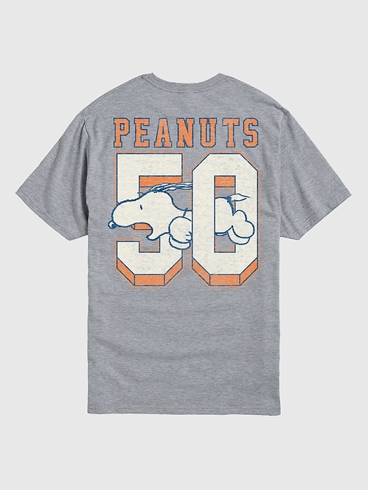 peanuts sportliches snoopy kurzarm-t-shirt