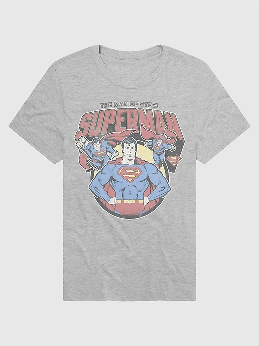 superman vintage heldenpose grafik-t-shirt