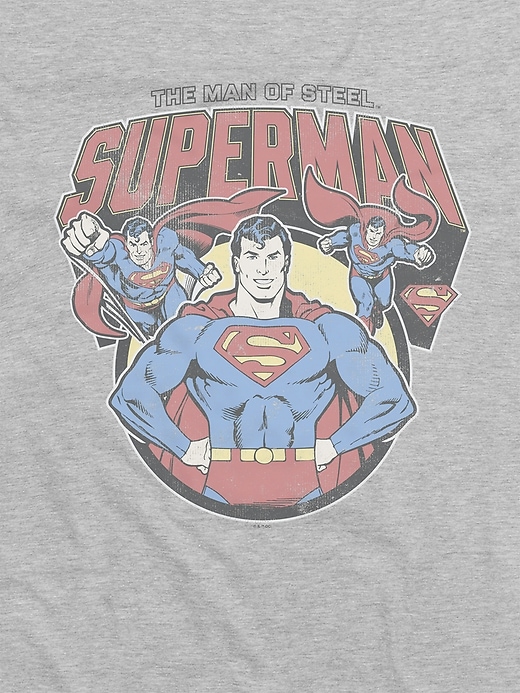 superman vintage heldenpose grafik-t-shirt
