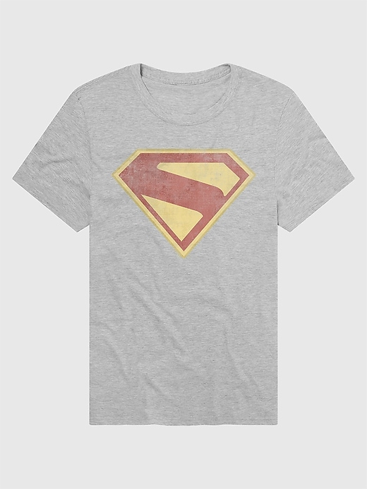 superman t-shirt mit used-look-grafik