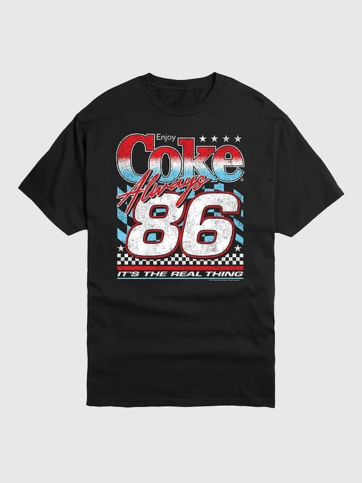 coca-cola americana racing grafik-t-shirt