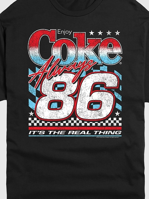 coca-cola americana racing grafik-t-shirt