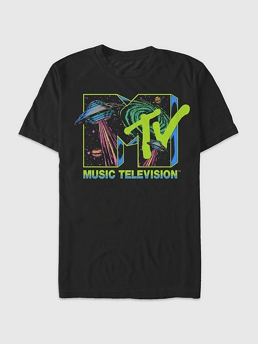 mtv space logo grafik-t-shirt