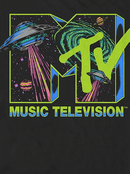 mtv space logo grafik-t-shirt