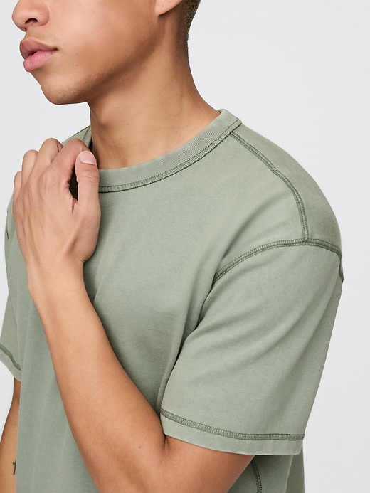 schweres crop-t-shirt für erwachsene