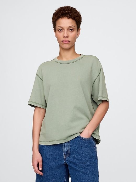 schweres crop-t-shirt für erwachsene