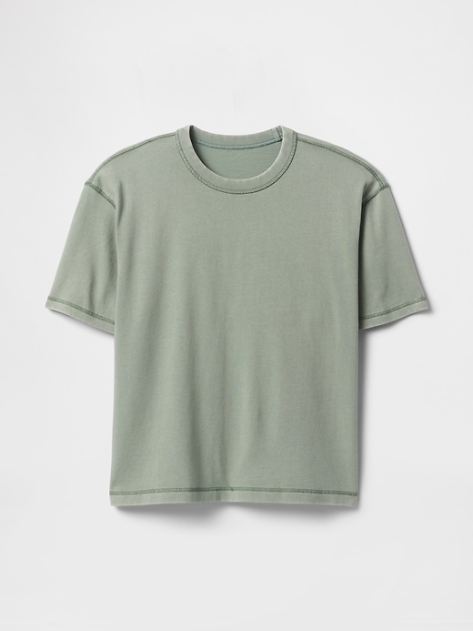 schweres crop-t-shirt für erwachsene