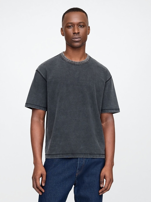 schweres crop-t-shirt für erwachsene
